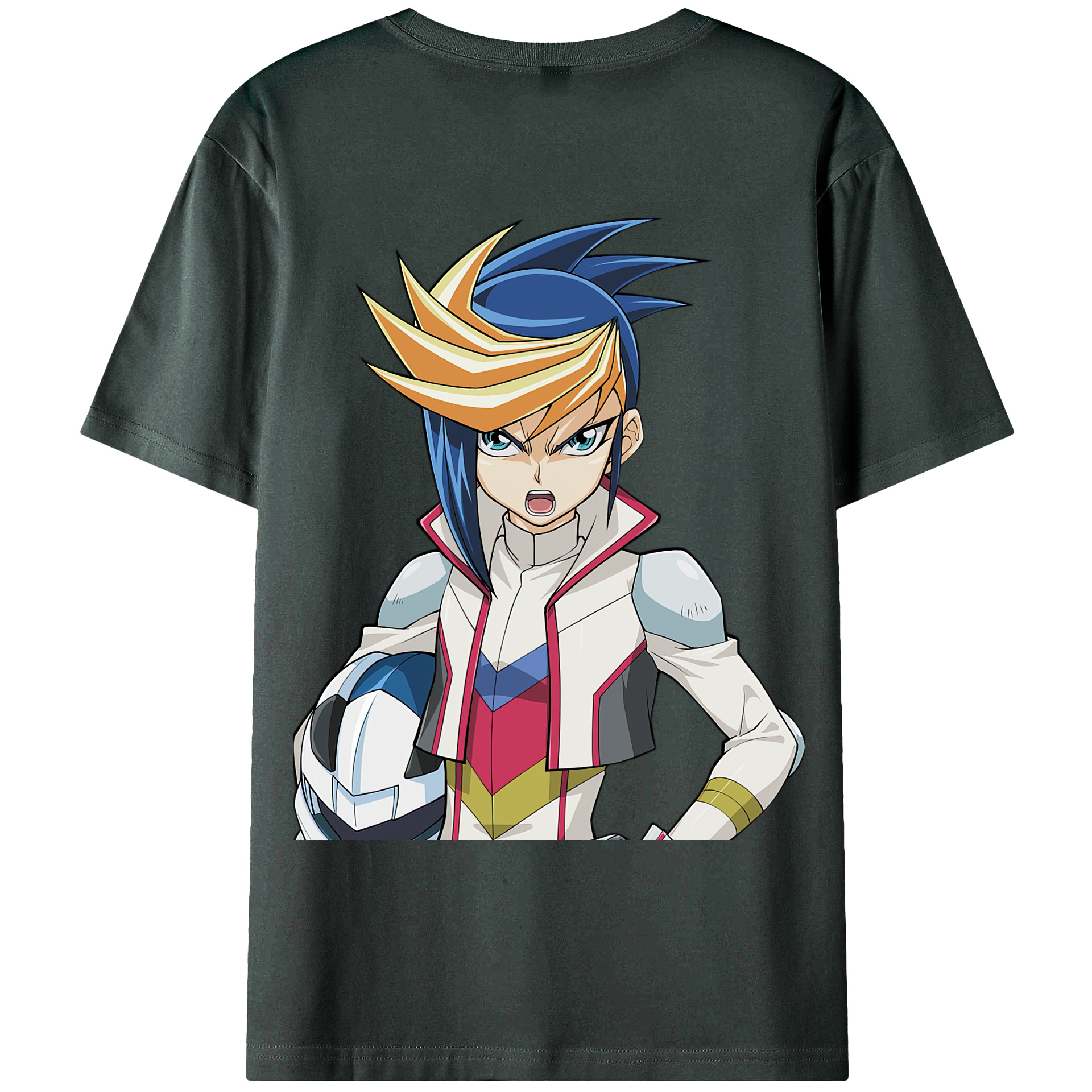 （画像用） 遊☆戯☆王 Yu-Gi-Oh! 綿100％ メンズ半袖Tシャツ（バックプリント） 通気性